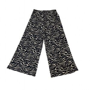 Zara Zebra Black and White Patterned Pants